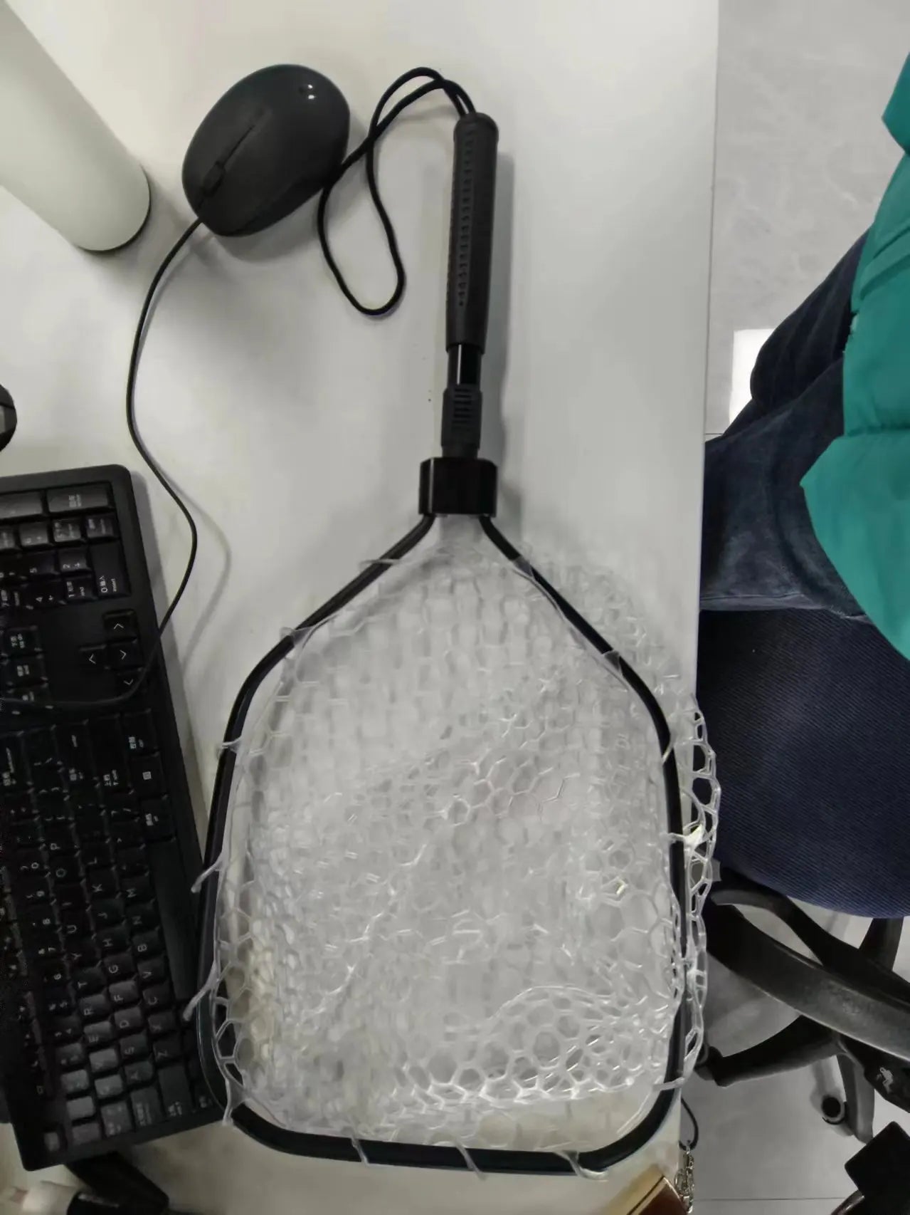 Hipicute Foldable Trout Fishing Net With Soft Rubber Mesh Handle