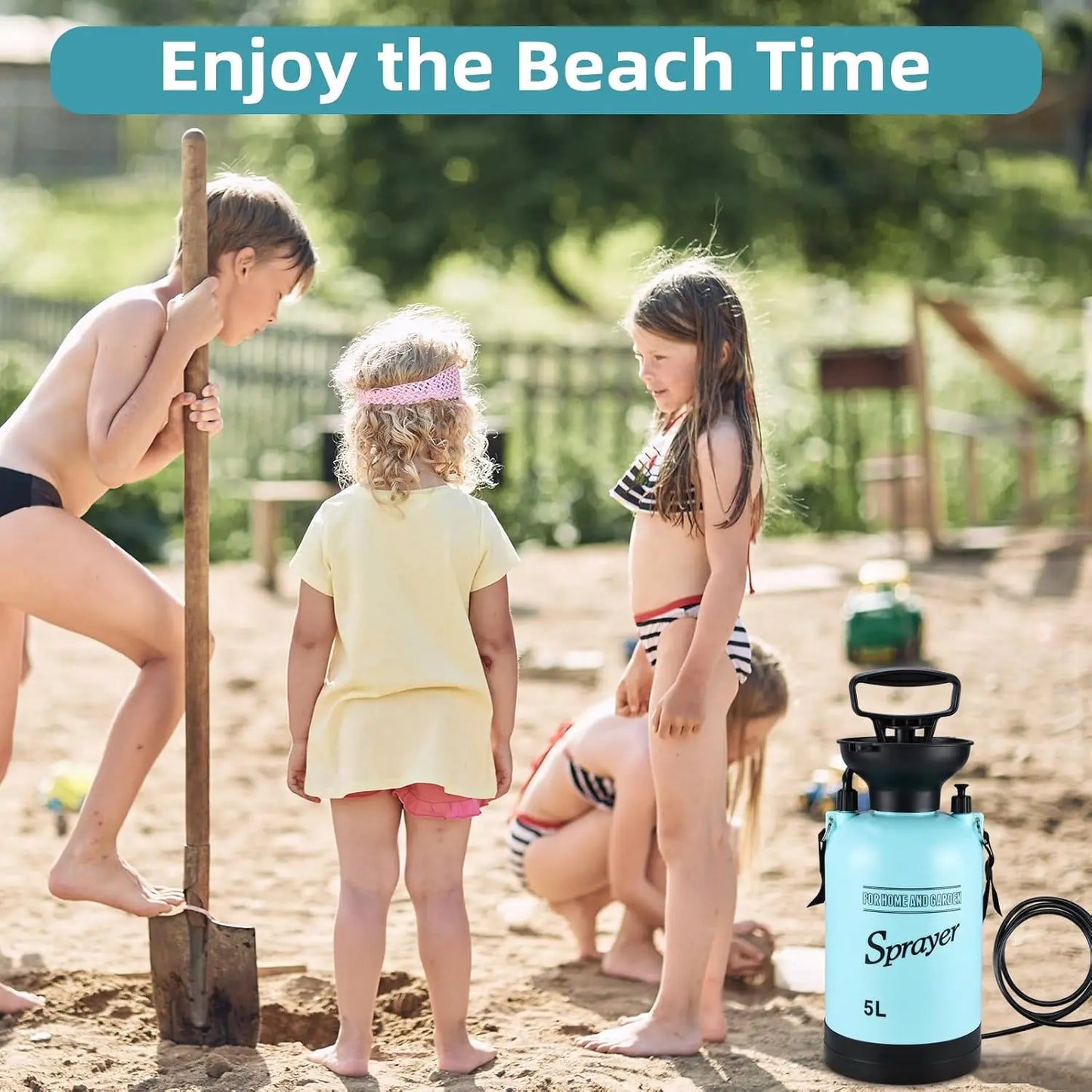 YTYIN Portable Camping Shower With Hand Pressure And Detachable Hose