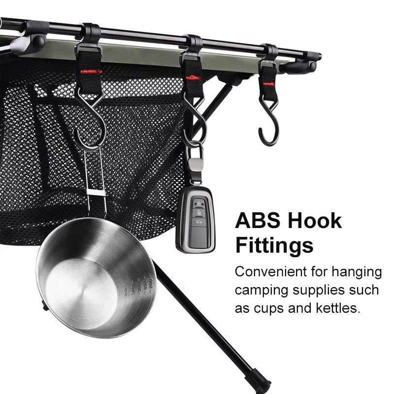 West Tune Folding Camping Table Aluminum Lightweight With Mesh Bag