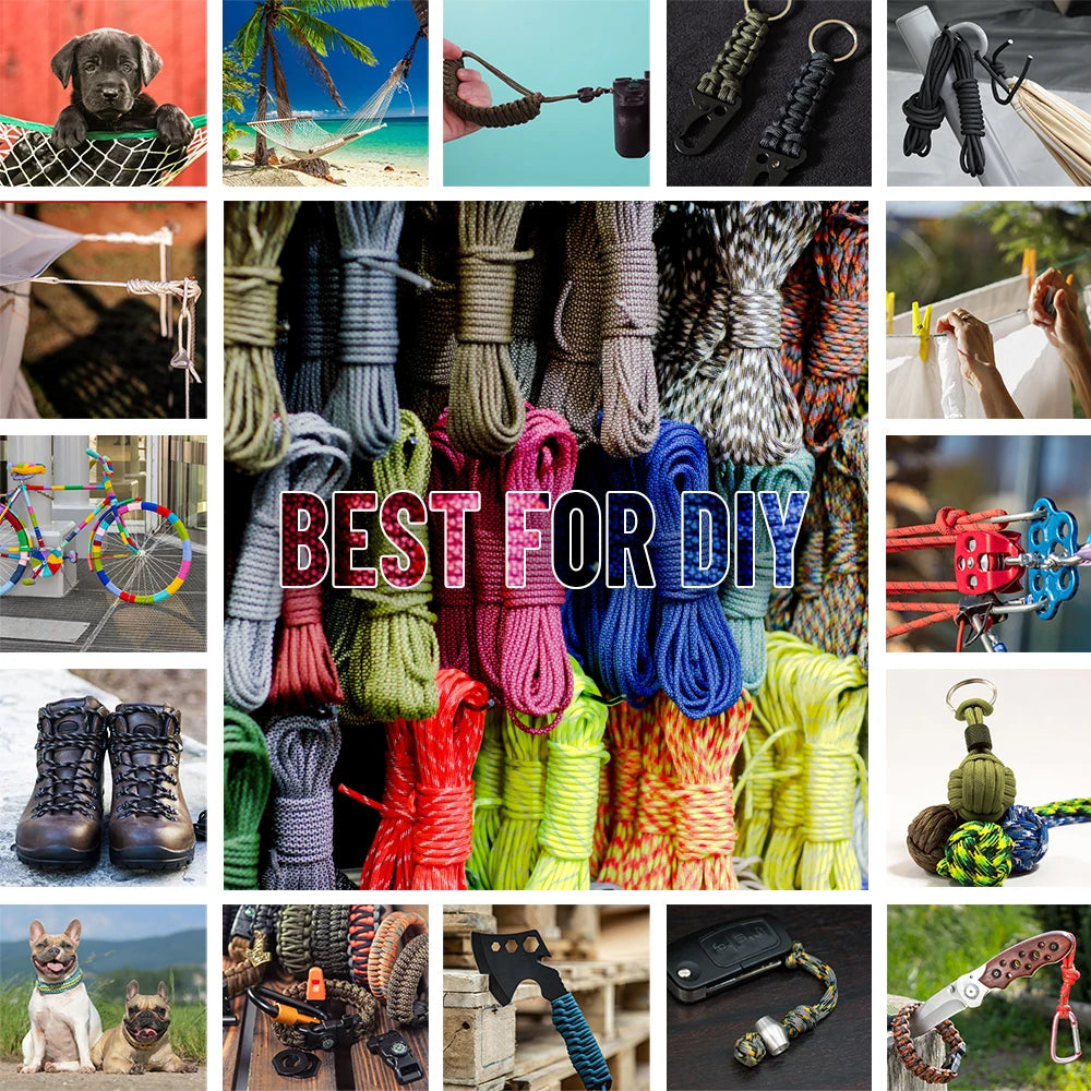 High Concerned Chemical Paracord 7 Core Survival Rope For Camping