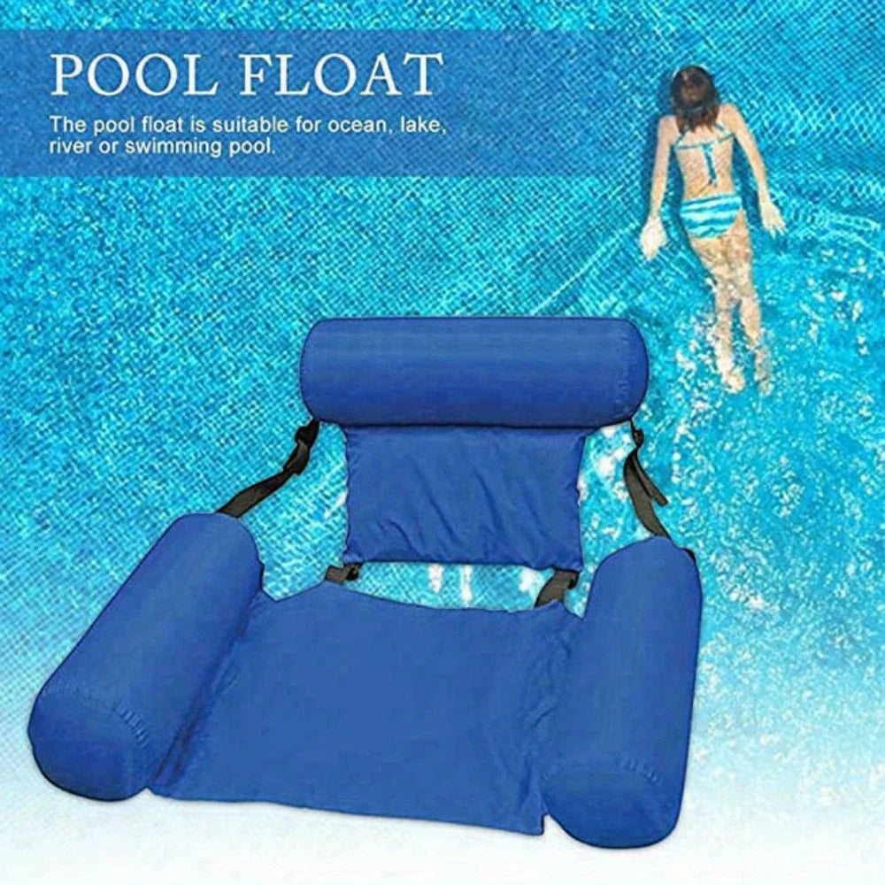 Inflatable Foldable Floating Bed Chair For Pool And Beach Recliner
