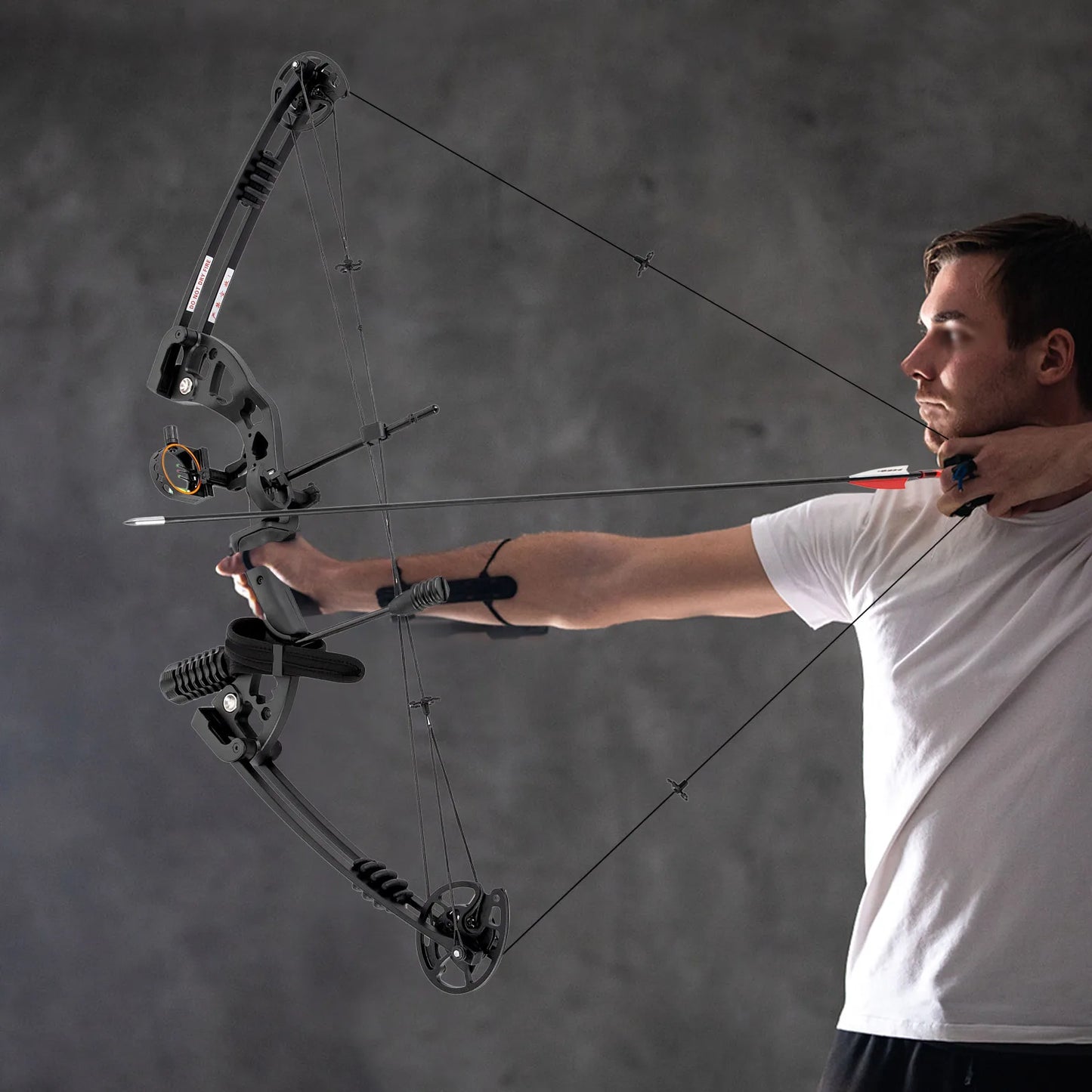 Hign-concerned Alloy-Frame Compound Bow For Adults Right-Hand Hunting Kit SightLine