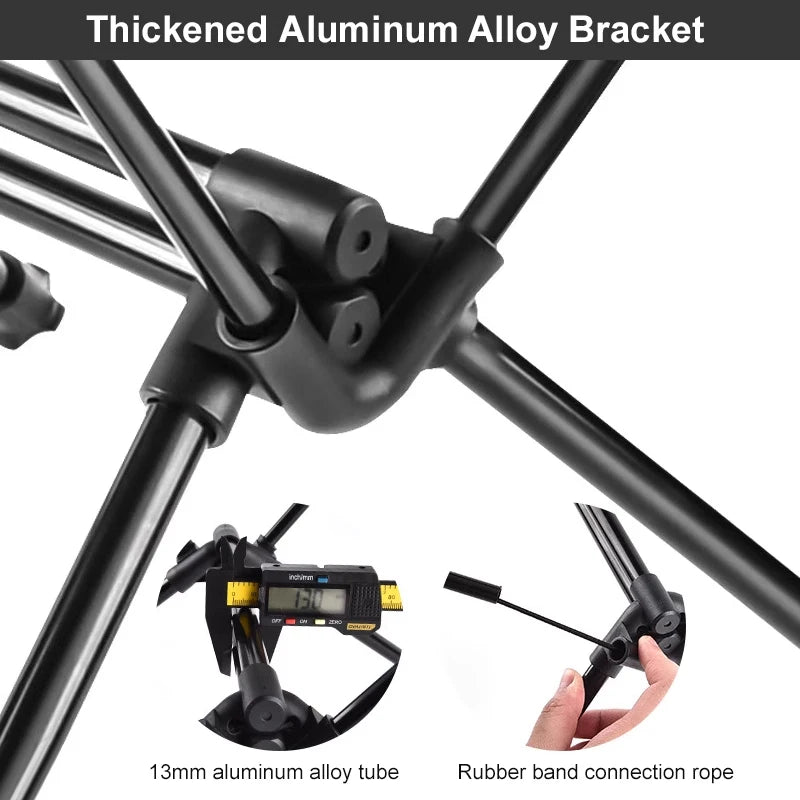 West Tune Folding Camping Table Aluminum Lightweight With Mesh Bag