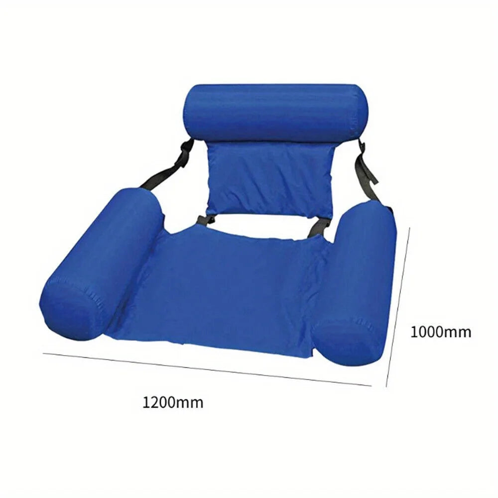 Inflatable Foldable Floating Bed Chair For Pool And Beach Recliner