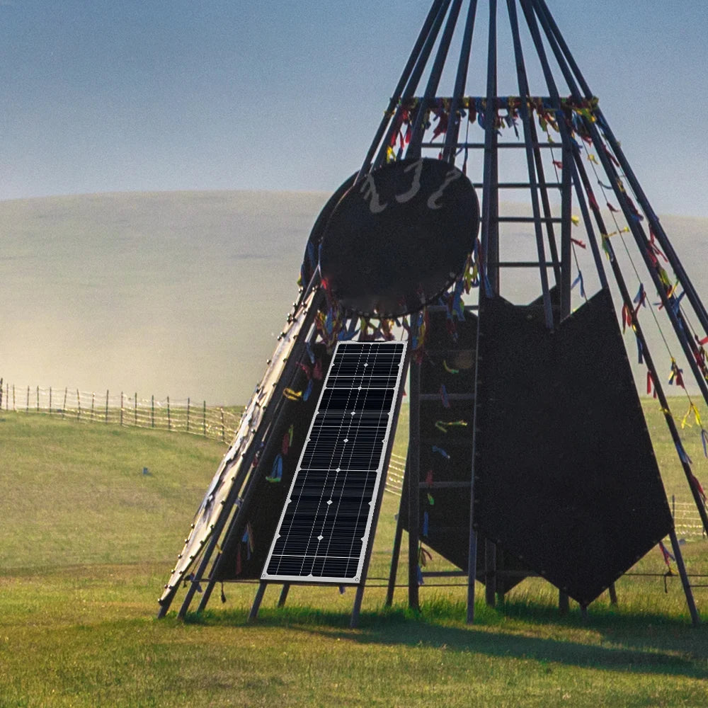 Wuzeck 50W Flexible Solar Panel Kit 12V 24V 2 Modules