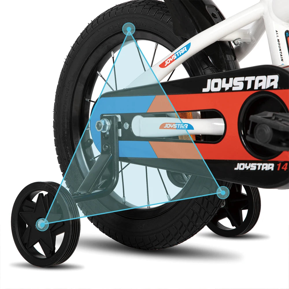 JOYSTAR Kids Bike With Training Wheels For Ages 3 To 10