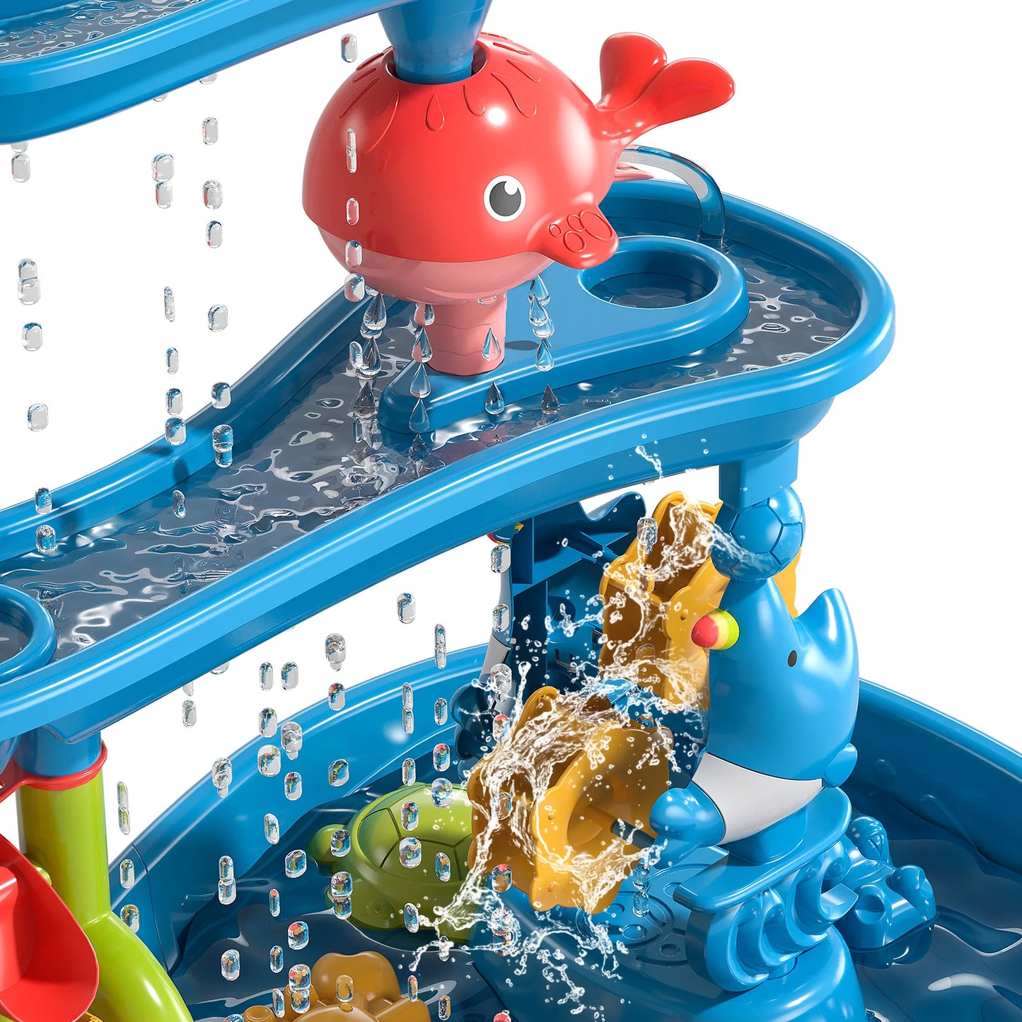 Sand and water table children's beach fun diy outdoor sand table toy set for 3-5 year old boys and girls