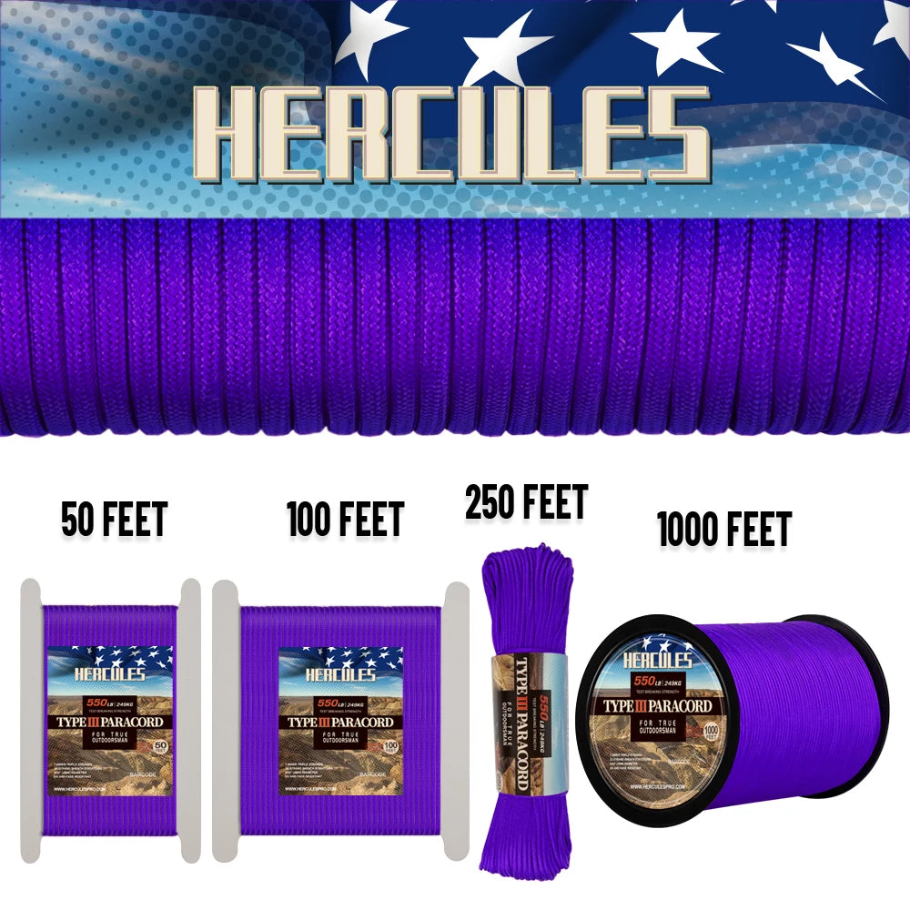 High Concerned Chemical Paracord 7 Core Survival Rope For Camping