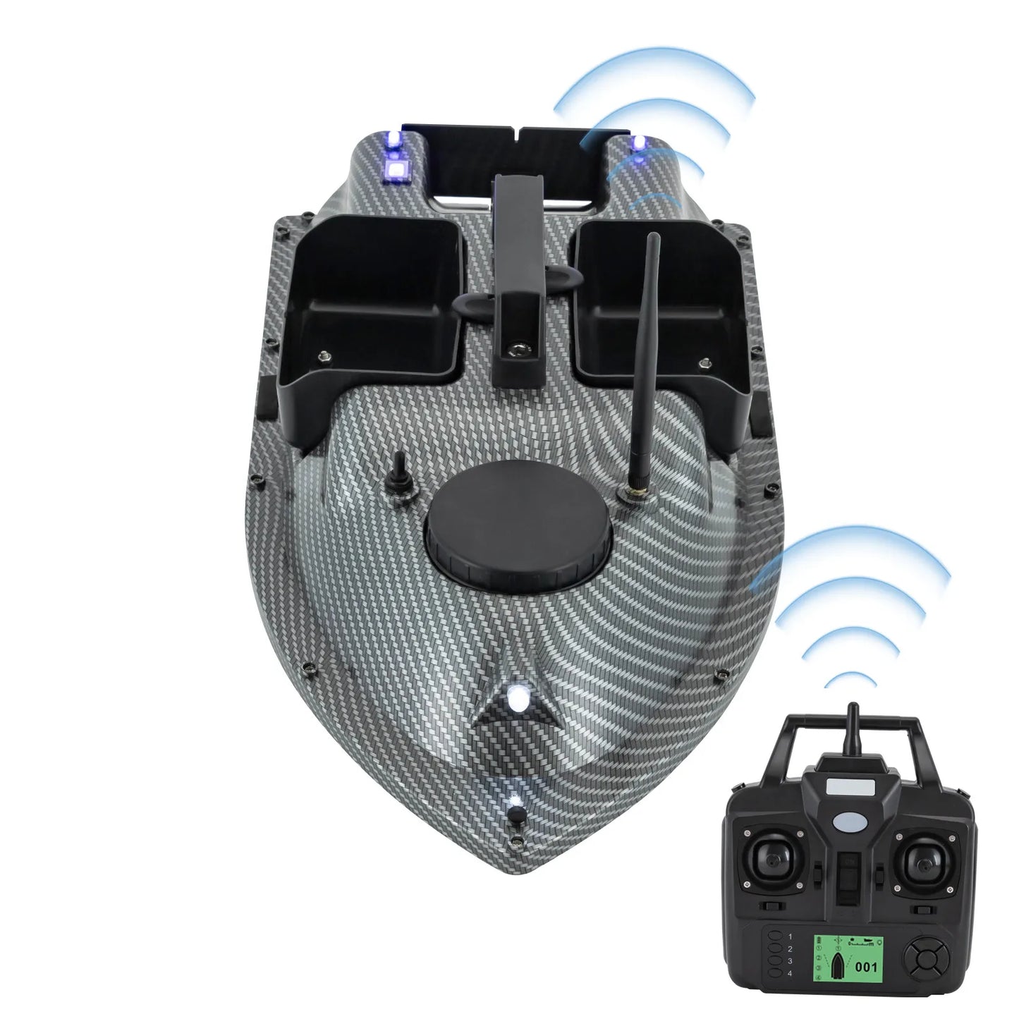 High-concerned GPS Fishing Bait Boat With 2 Batteries 16 Points