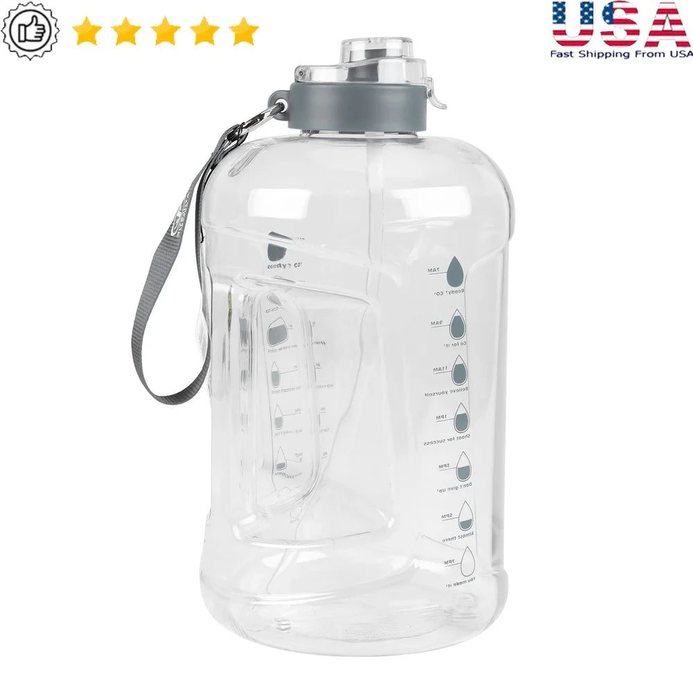 Water Bottle BPA Free Tritan Dual Lid For Hydration