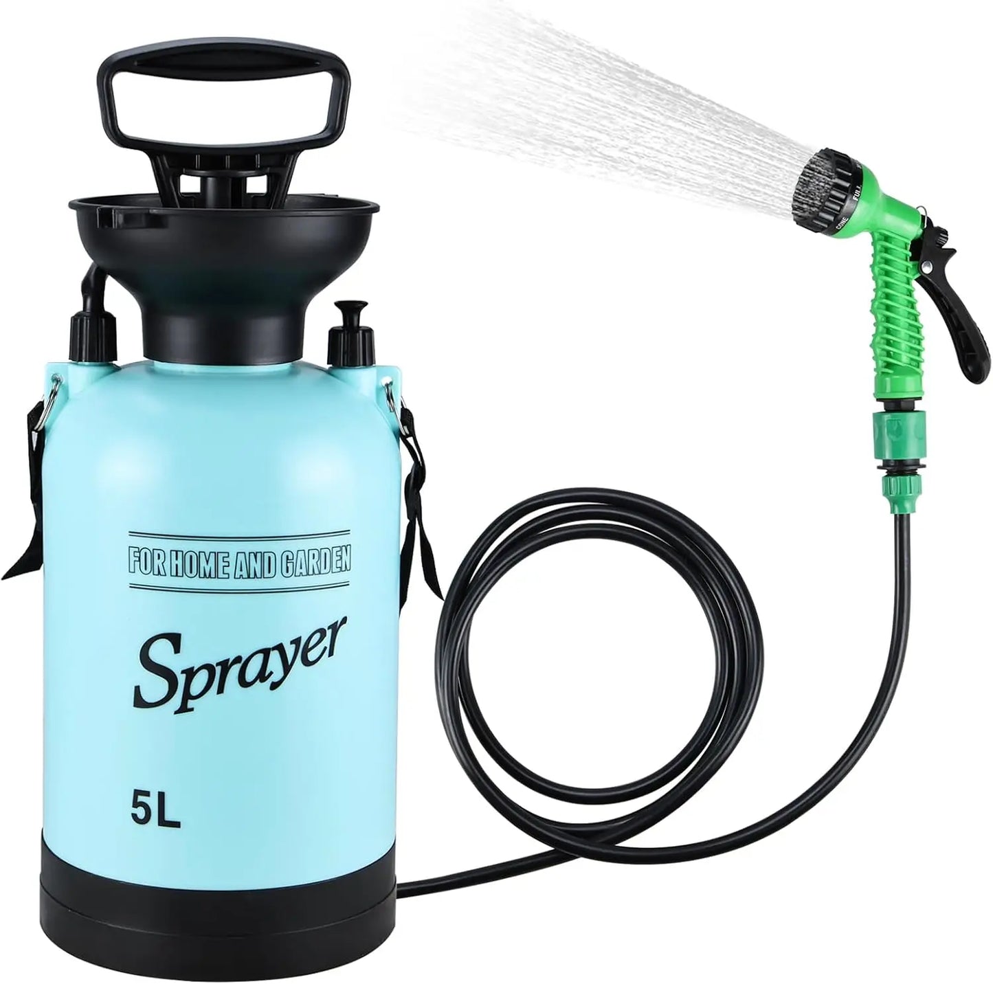 YTYIN Portable Camping Shower With Hand Pressure And Detachable Hose