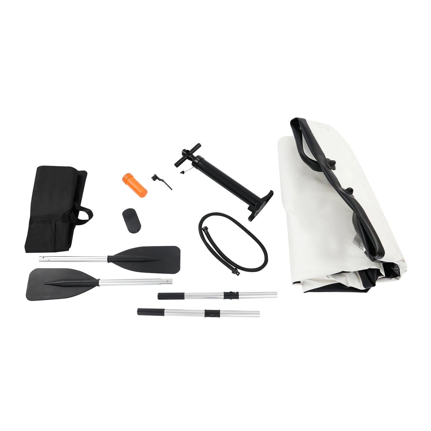 Inflatable Fishing Boat 400kg Payload OutboardCompatibility Premium Pump Oars Kit