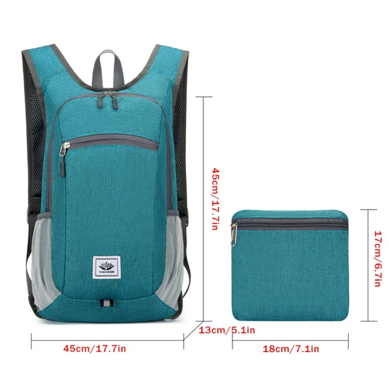 GZYF Outdoor Waterproof Foldable Backpack for Hiking and Camping