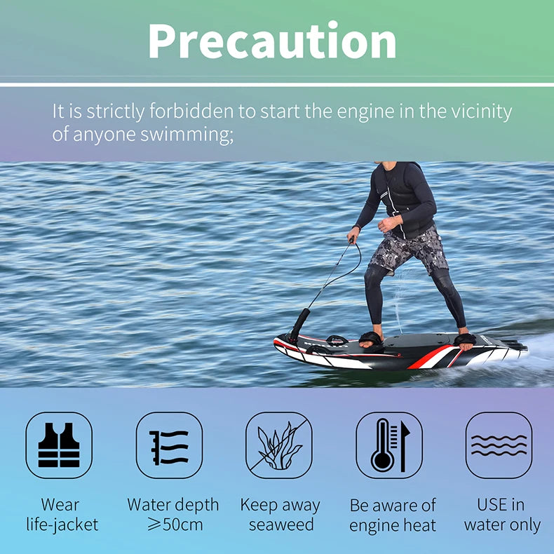 Jet Surfboard Carbon Fiber Gas Powered Surfboard With 109cc Engine For US Shipping