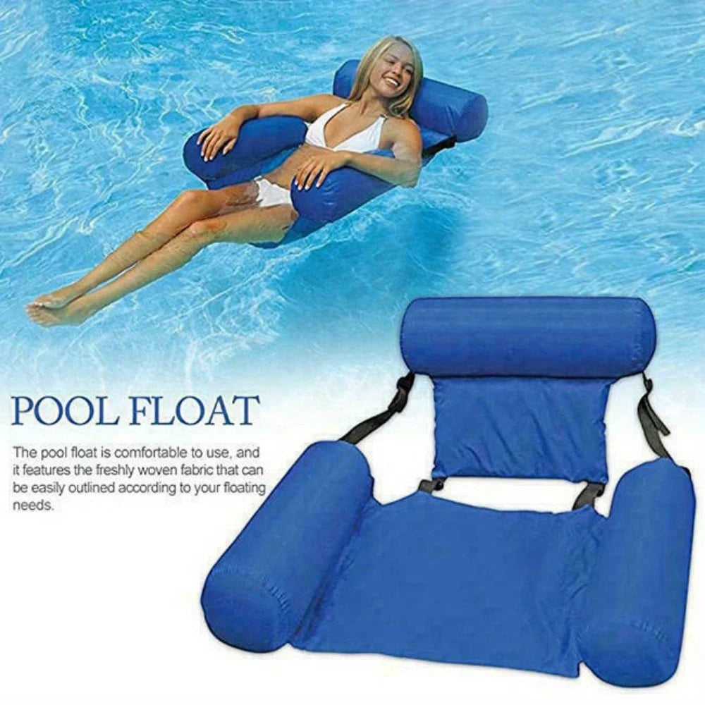 Inflatable Foldable Floating Bed Chair For Pool And Beach Recliner