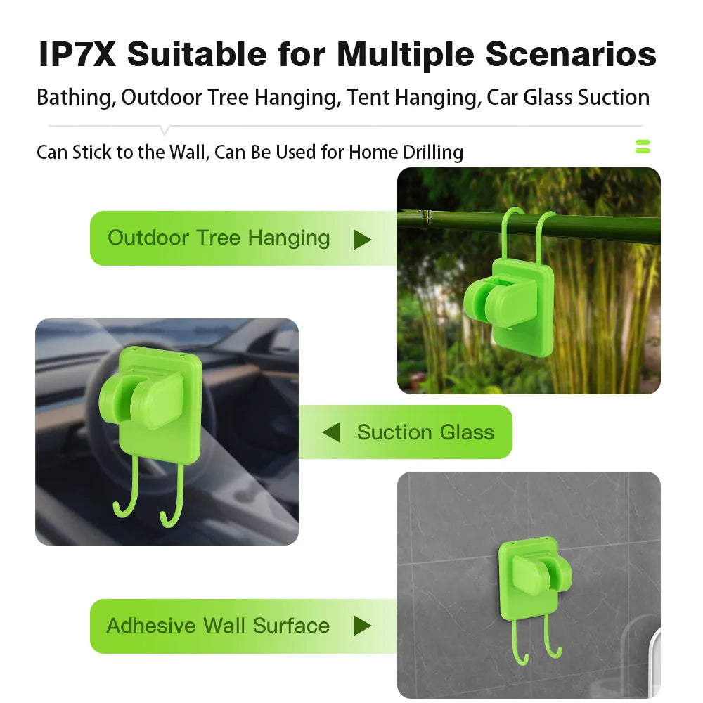 LIXADA Camping Shower Pump Kit With Full Screen Digital Display 6000mAh