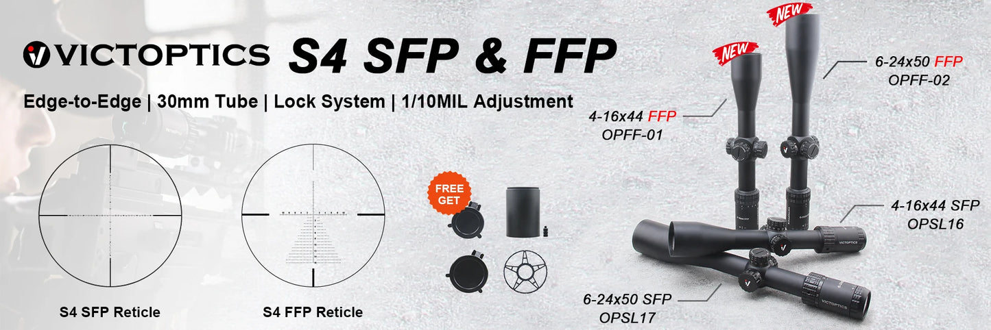 Vector Optics S6 1-6x24 SFP Riflescope With Red Green Illumination