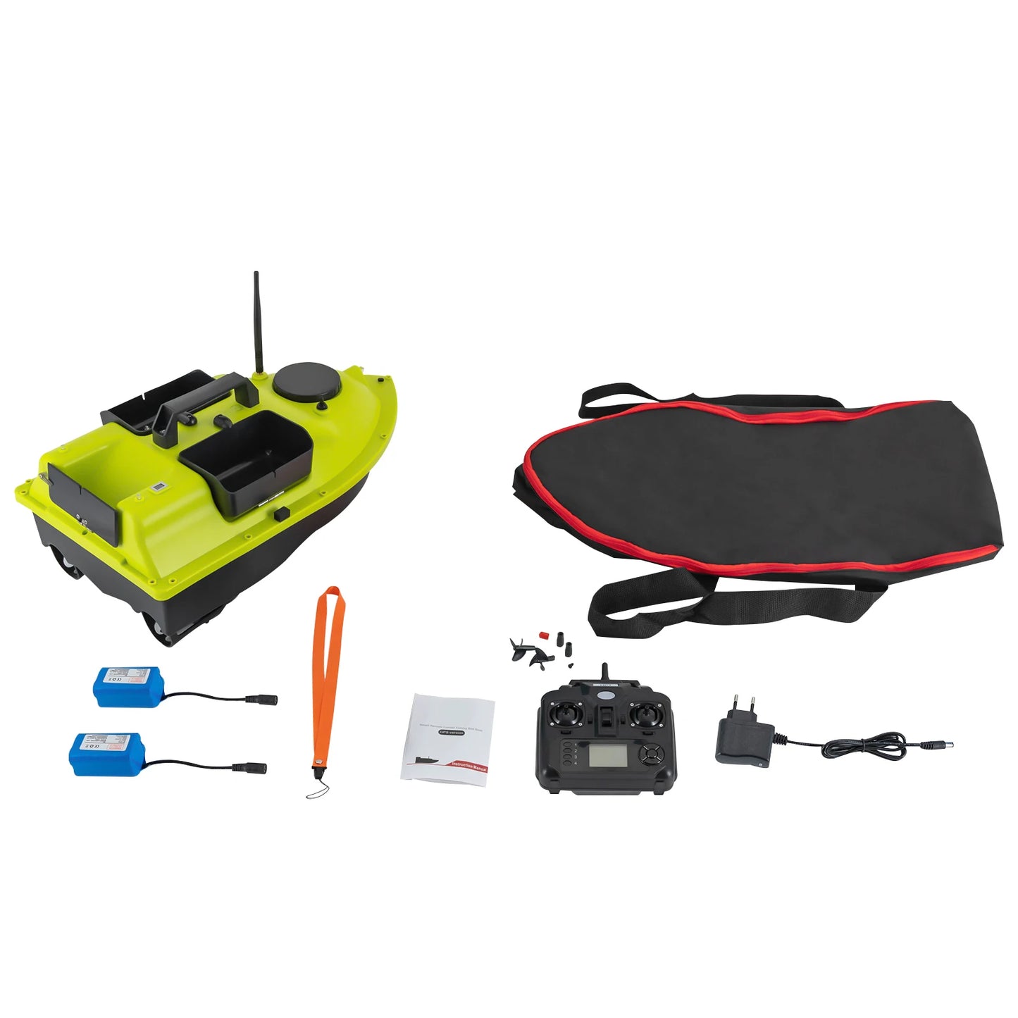 High-concerned GPS Fishing Bait Boat With 2 Batteries 16 Points
