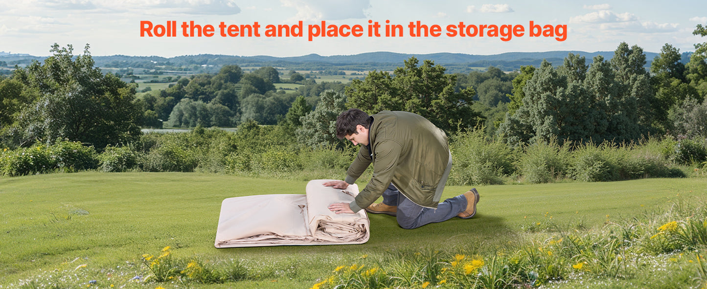 SucceBuy Inflatable Camping Tent With Hand Pump And Bag